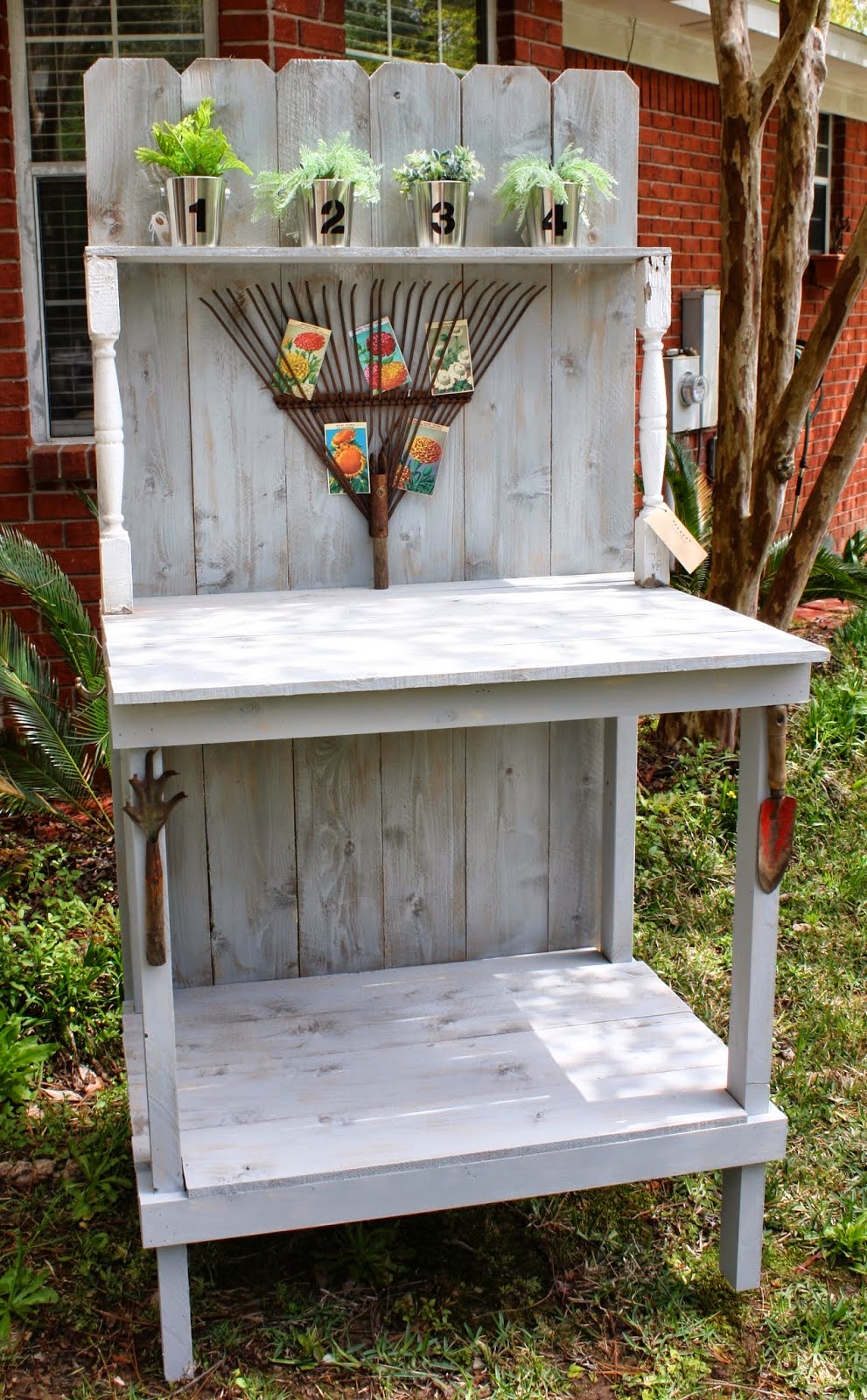 Coastal Charm: Another DIY Potting Bench